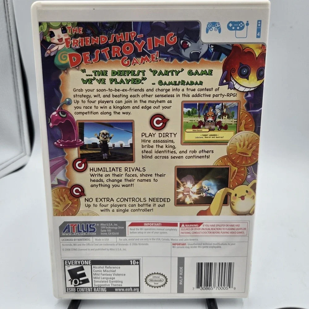 Rare‎ Htf Dokapon Kingdom (Nintendo Wii, 2008) Complete CIB Excellent